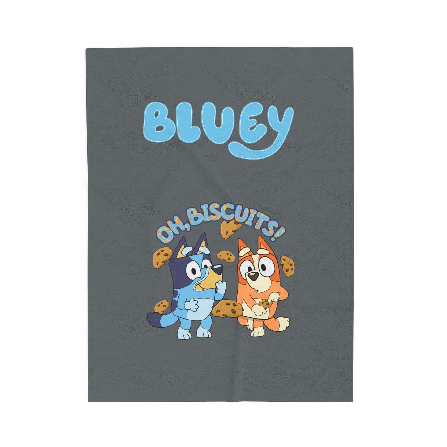 Princess Grace Bluey Oh Biscuits Velveteen Plush Blanket Cozy Kids Throw for Comfort and Fun