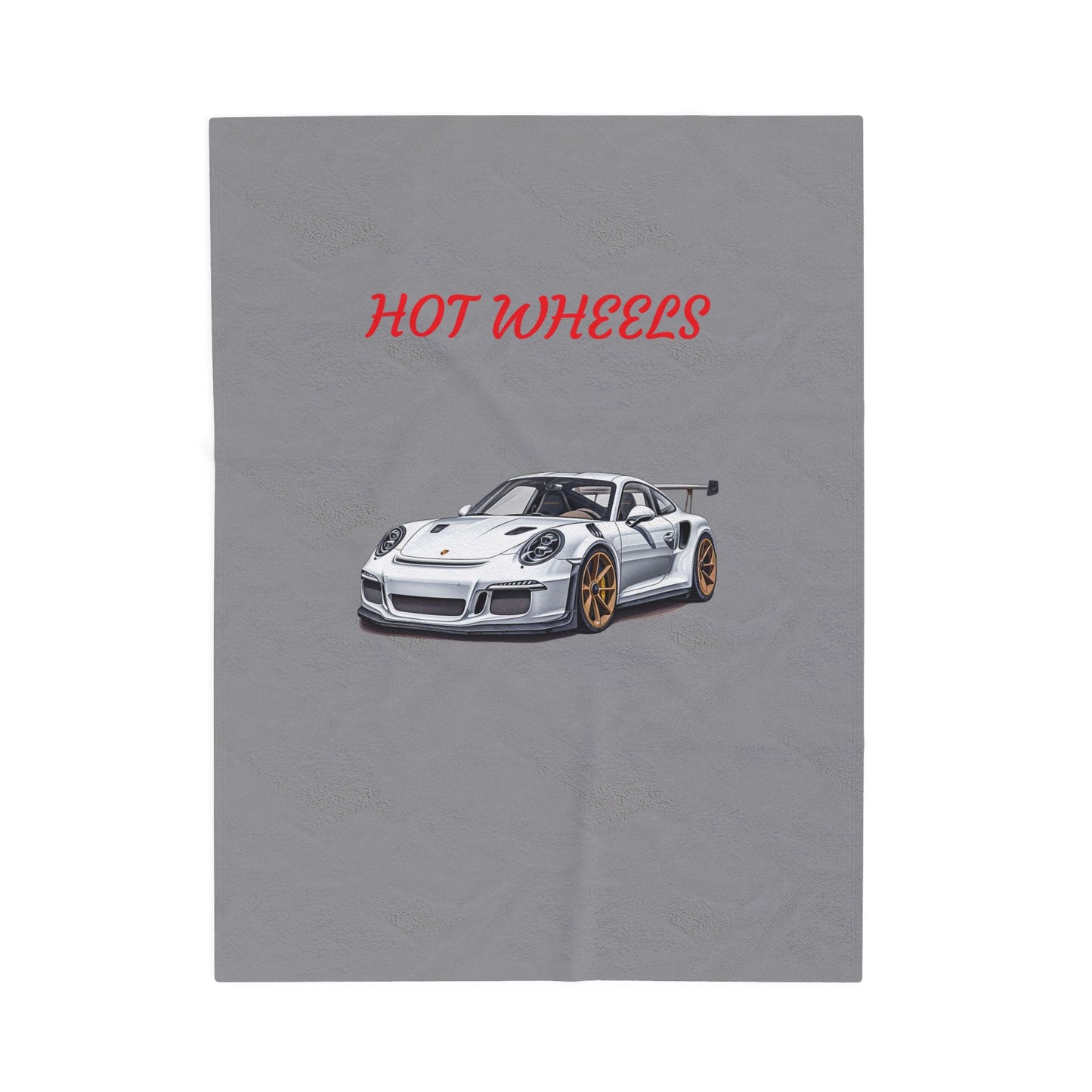 Princess Grace Hot Wheels Velveteen Plush Blanket Cozy Car Lovers Gift