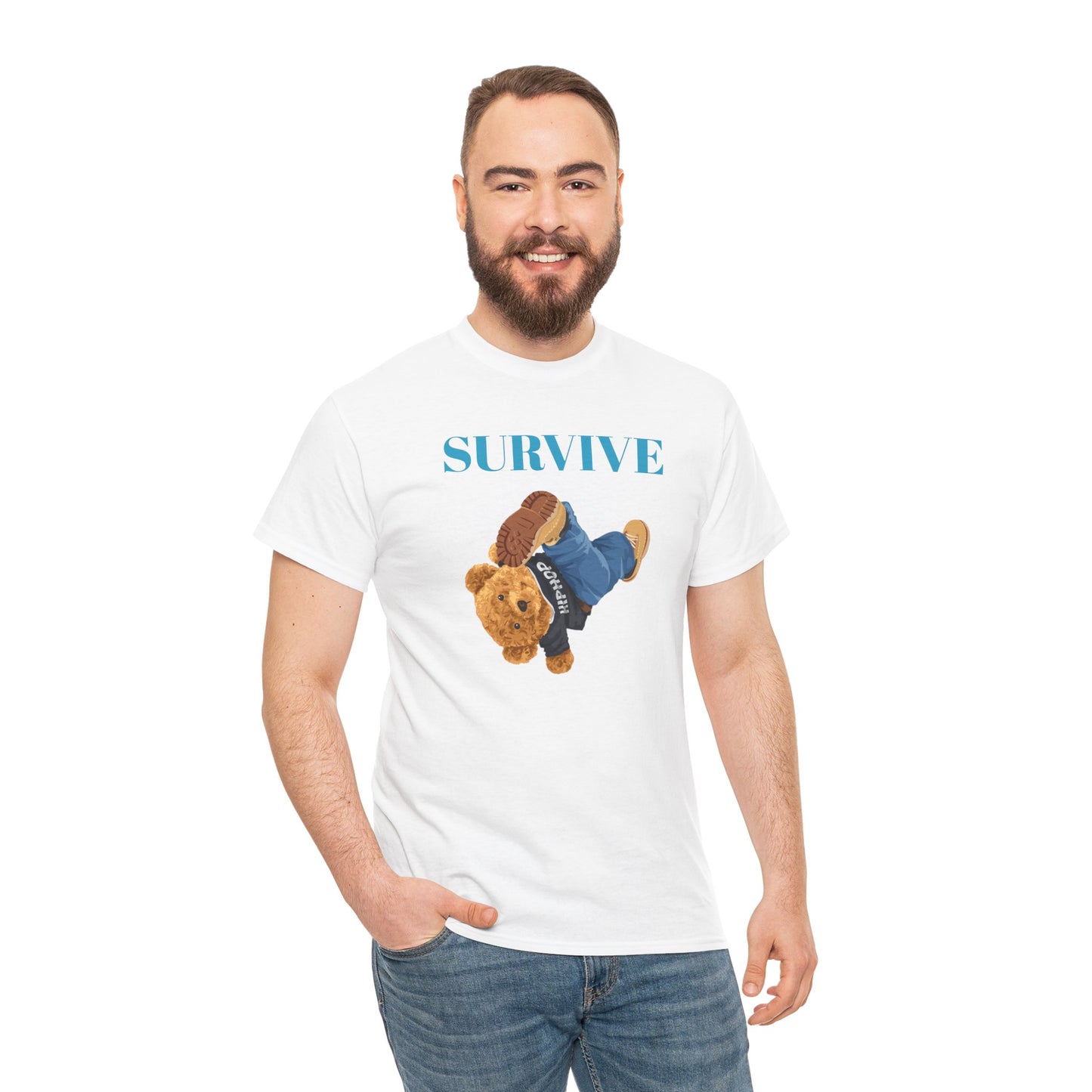 Princess Grace Survive Graphic Unisex Heavy Cotton Tee