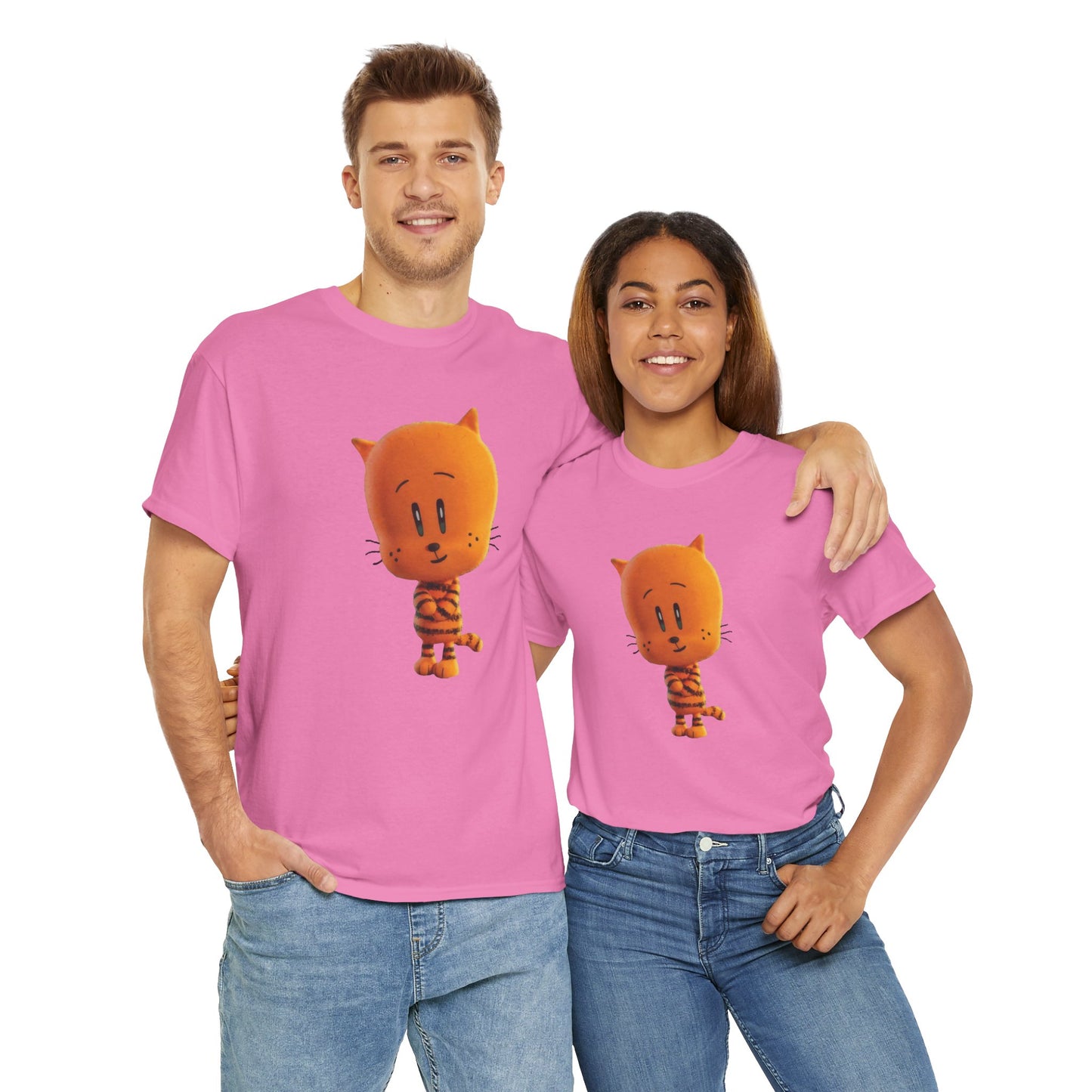 Princess Grace Funny Cartoon Cat Unisex Heavy Cotton Tee