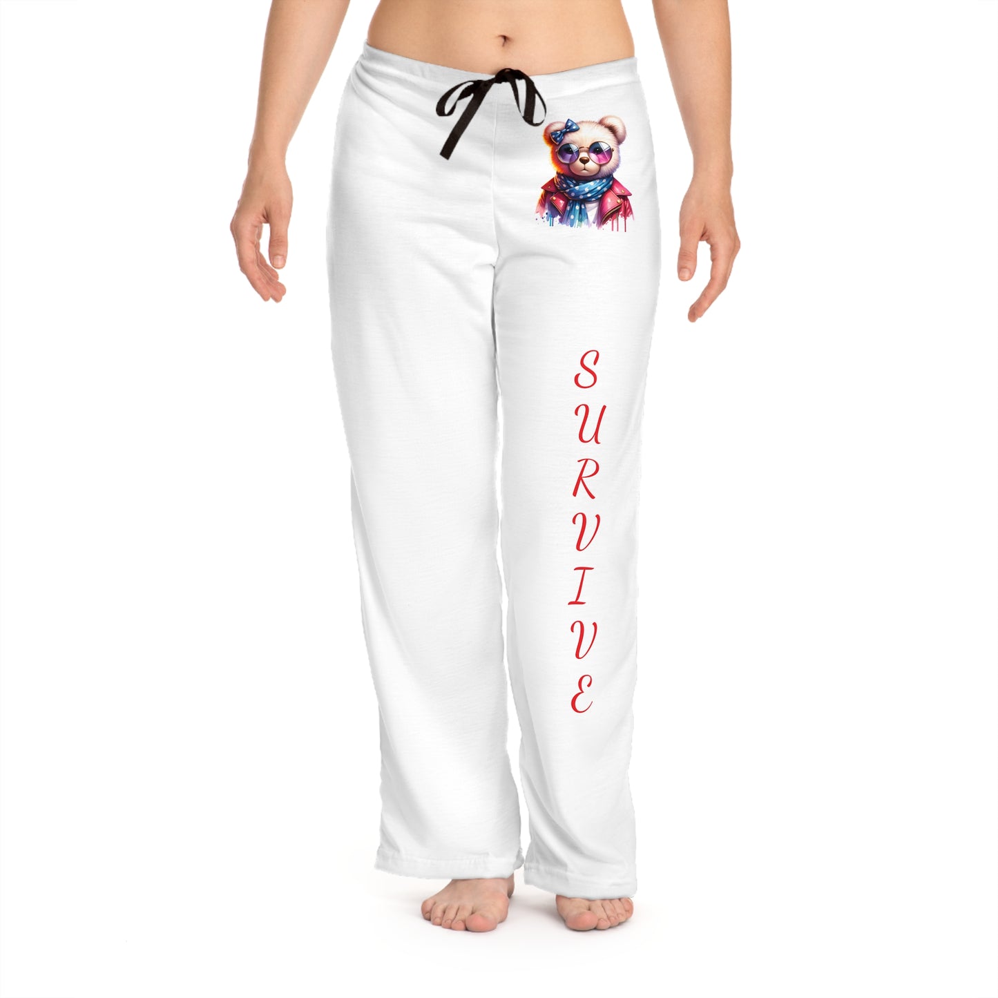 Princess Grace Pajama Pants Cozy 'Survive' Design for Relaxation & Comfort