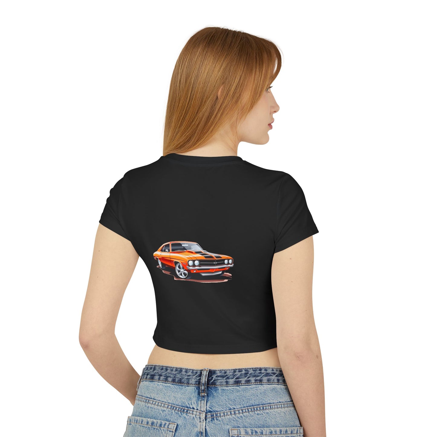 Princess Grace Vintage Hot Wheels Women's Baby Tee Retro Car Graphic Crop Top