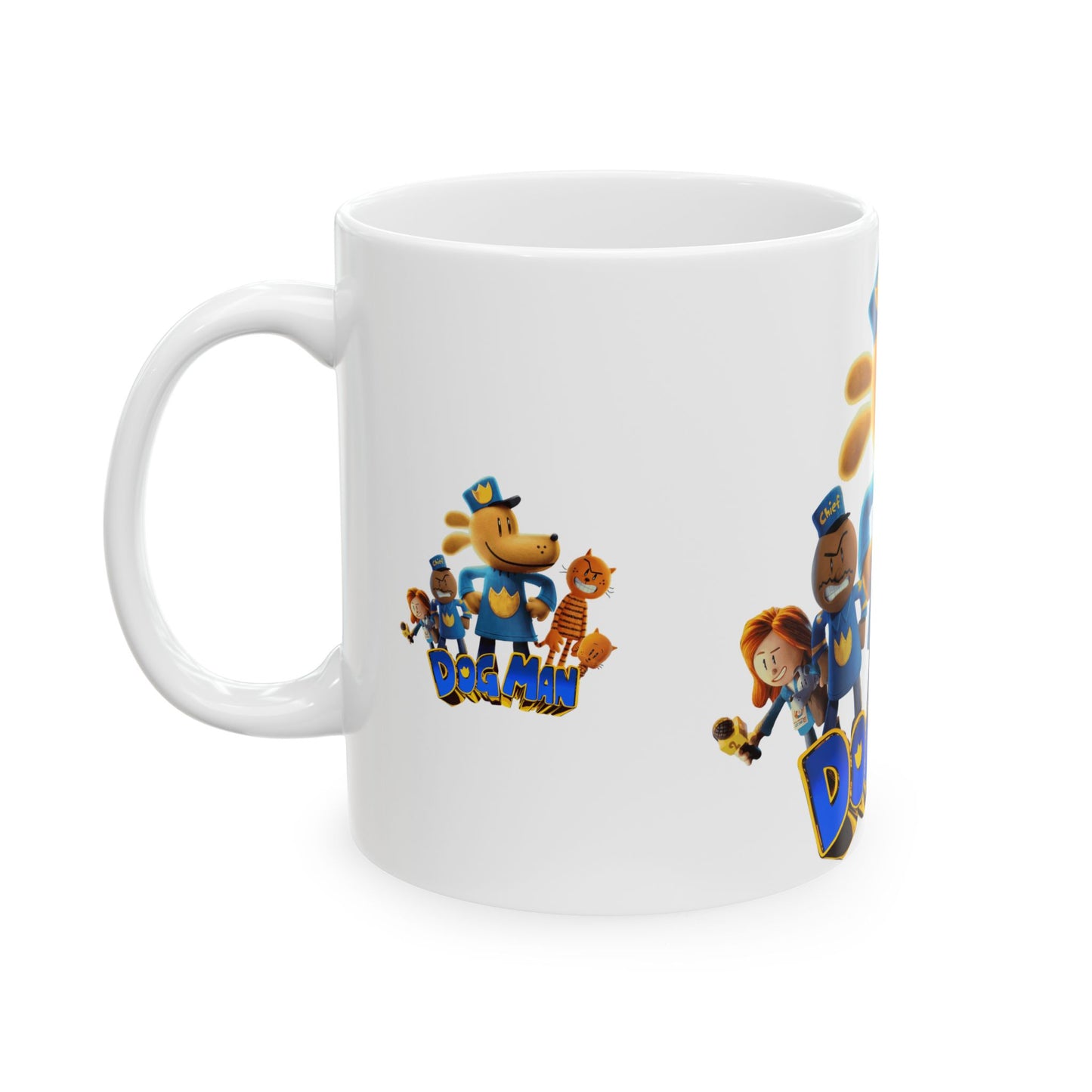 Princess Grace Dog Man Ceramic Mug Fun 11oz & 15oz Coffee Cup for Kids & Fans