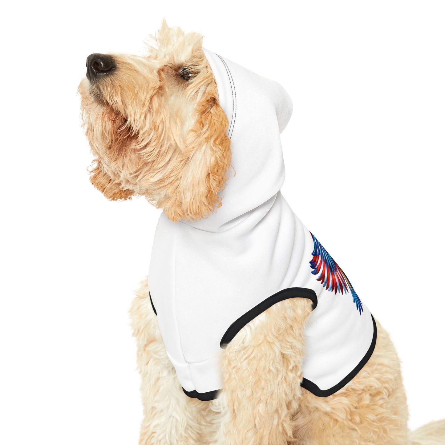 Princess Grace Patriotic Eagle Pet Hoodie Cozy Costume for Furry Friends