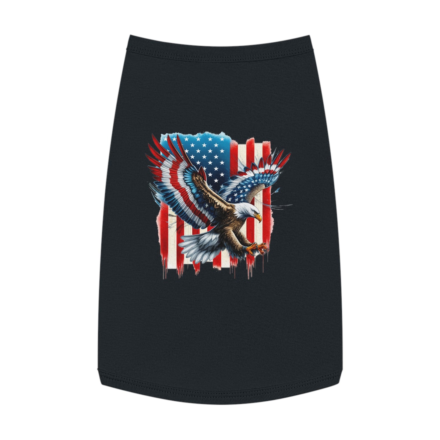 Princess Grace Patriotic Eagle Pet Tank Top Perfect for Celebrating Independence Day or Outdoor Adventures