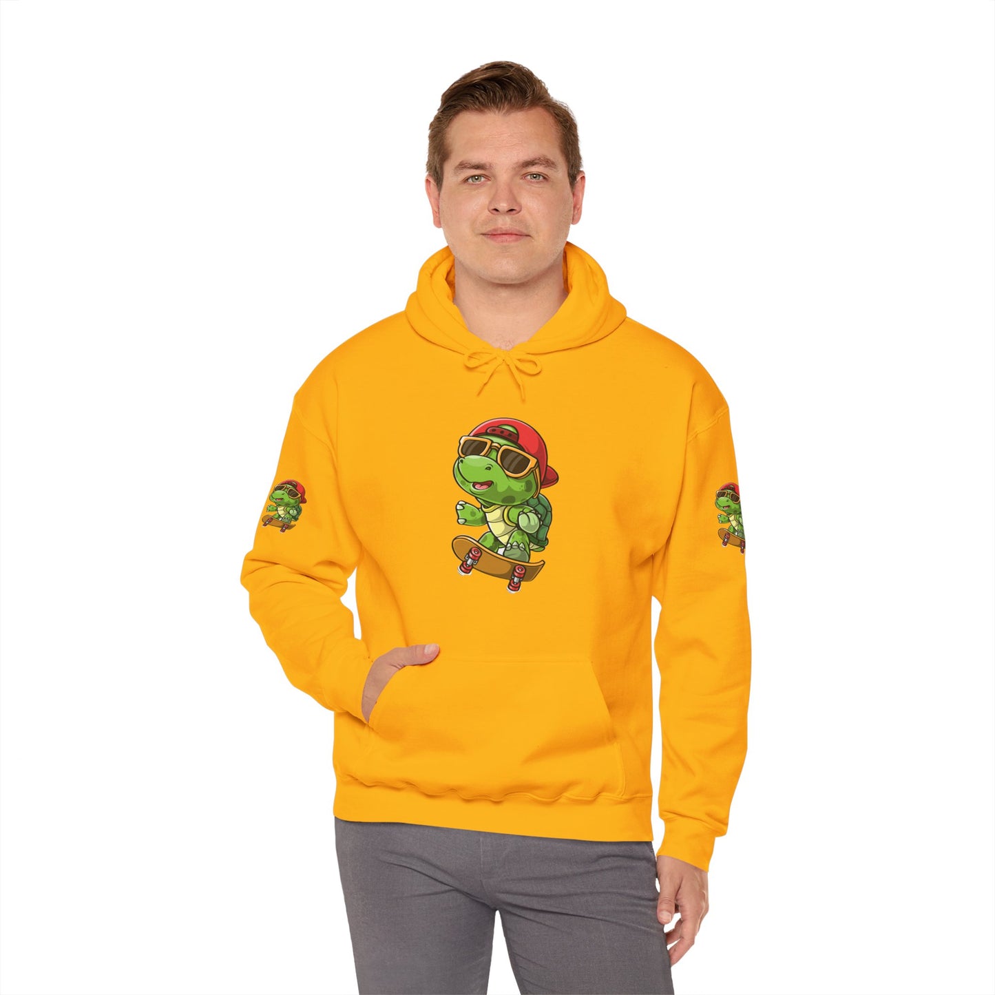Princess Grace Cool Skateboarding Turtle Unisex Hoodie Fun and Stylish