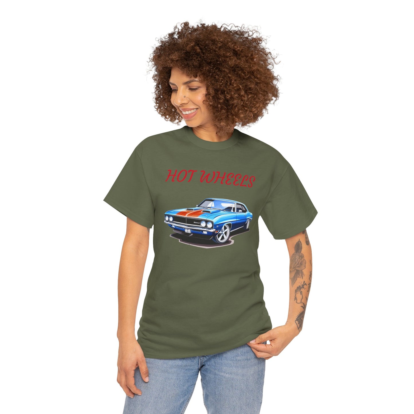 Princess Grace Hot Wheels Unisex Heavy Cotton Tee Classic Car Graphic Tee for Auto Enthusiasts