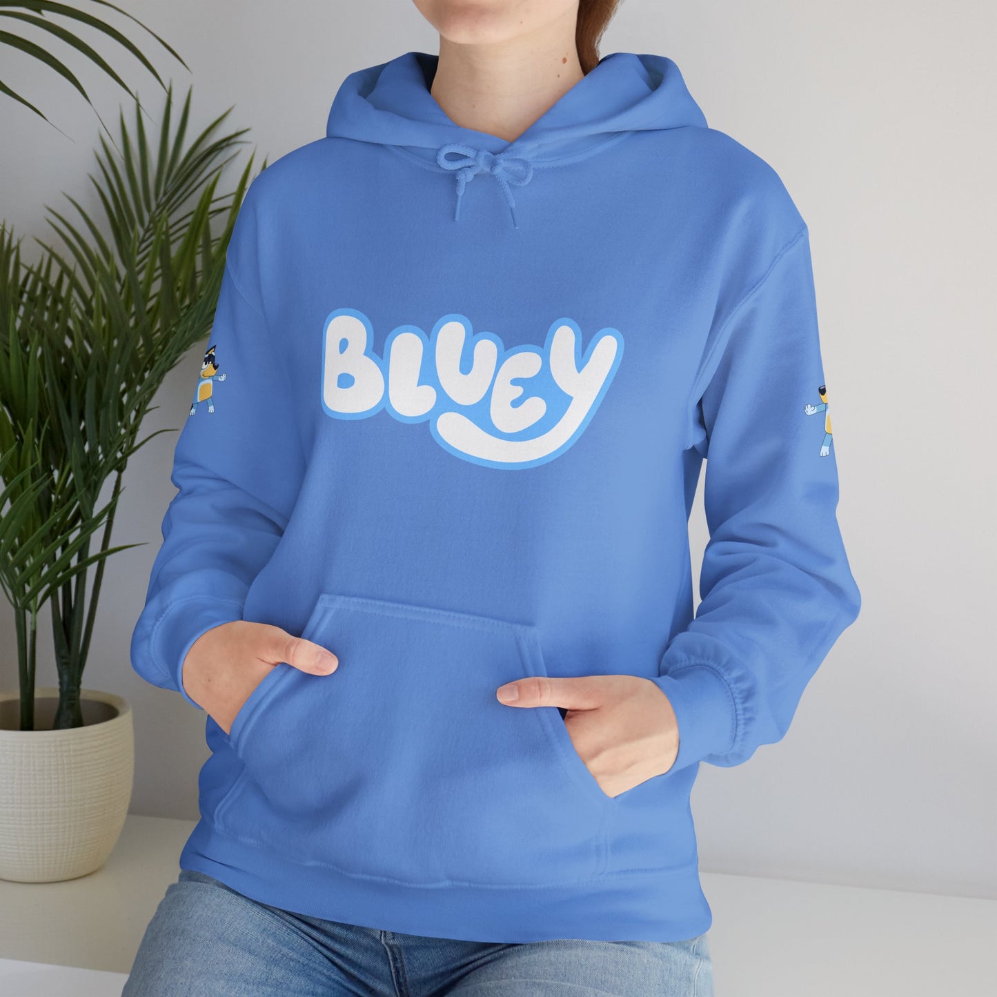 Princess Grace Bluey Unisex Heavy Blend Hoodie Cozy Cartoon Sweatshirt for Kids & Adults