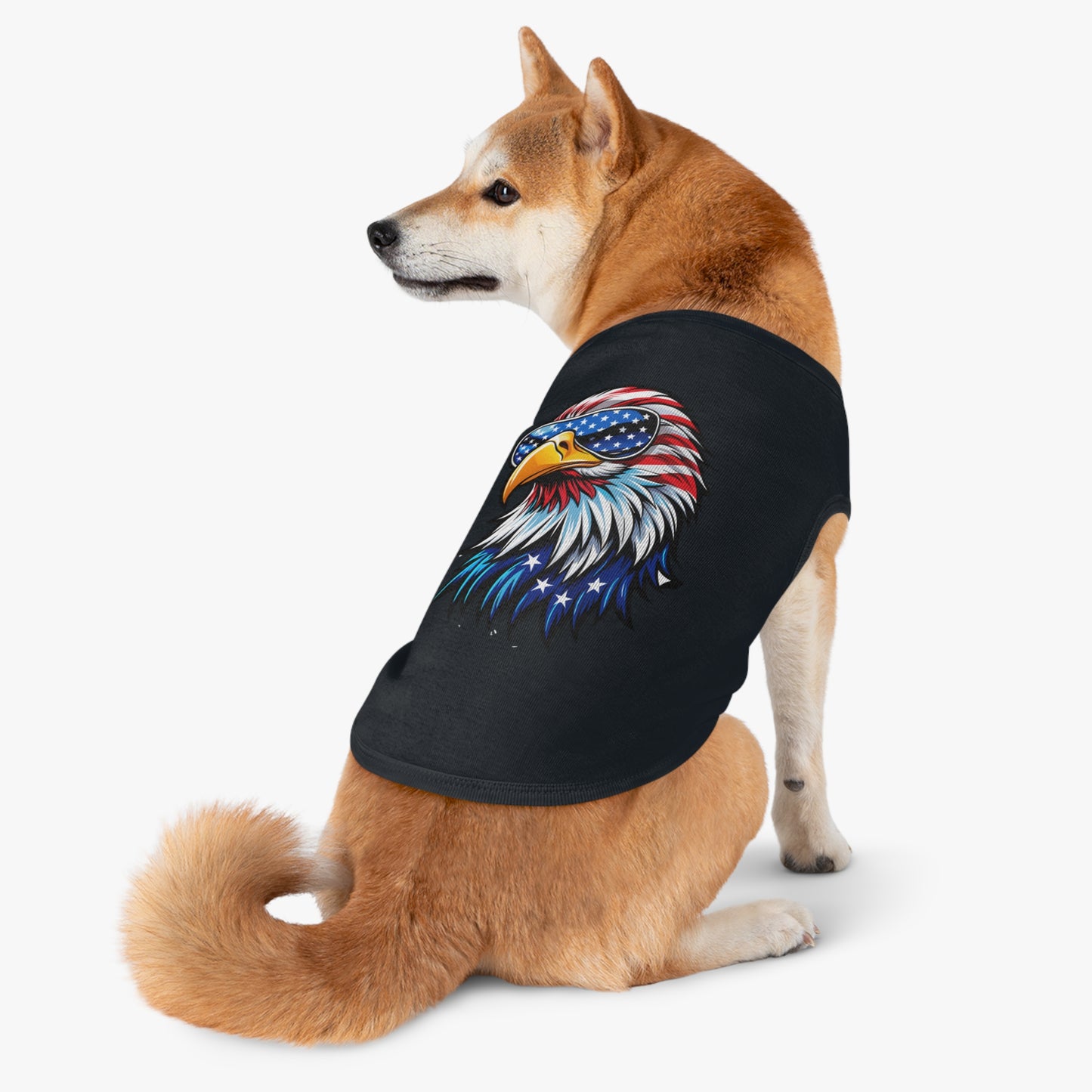 Princess Grace Patriotic Eagle Pet Tank Top USA Independence Day Dog Apparel