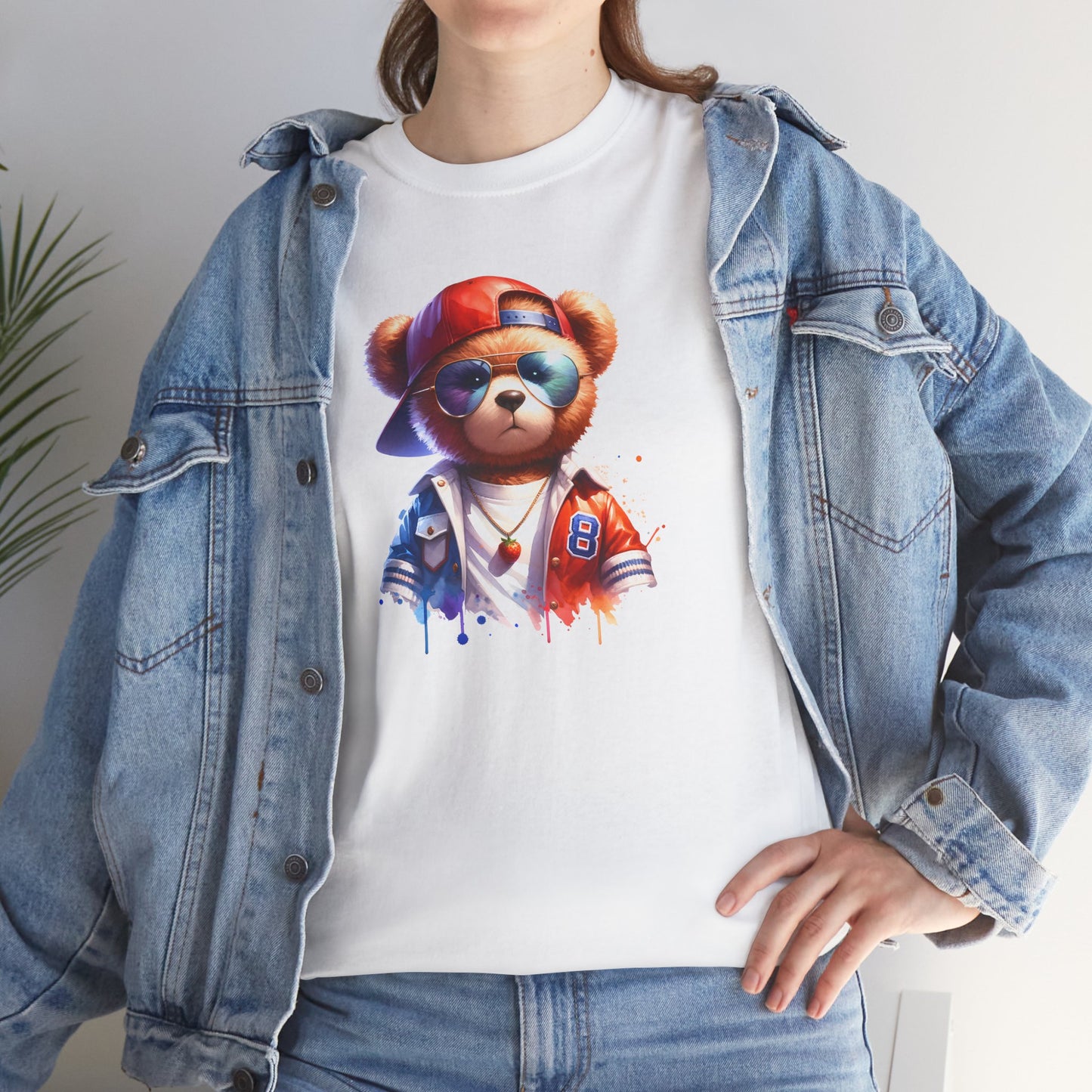 Princess Grace Cool Bear Graphic Unisex Heavy Cotton Tee