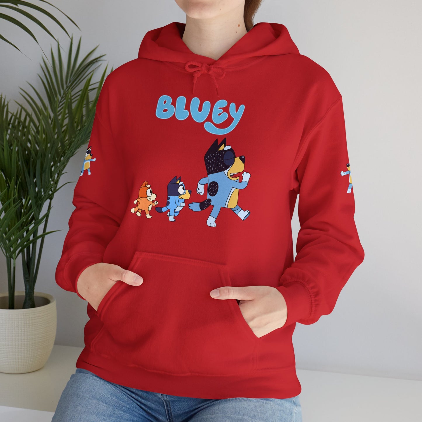 Princess Grace Bluey Unisex Hoodie Cozy Cartoon Sweatshirt for Kids & Adults