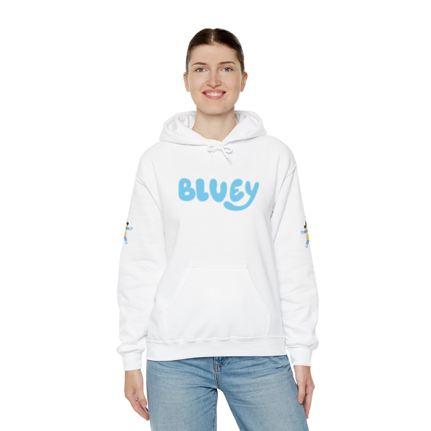 Princess Grace Bluey Unisex Hooded Sweatshirt Cozy Cartoon Style for Kids & Adults