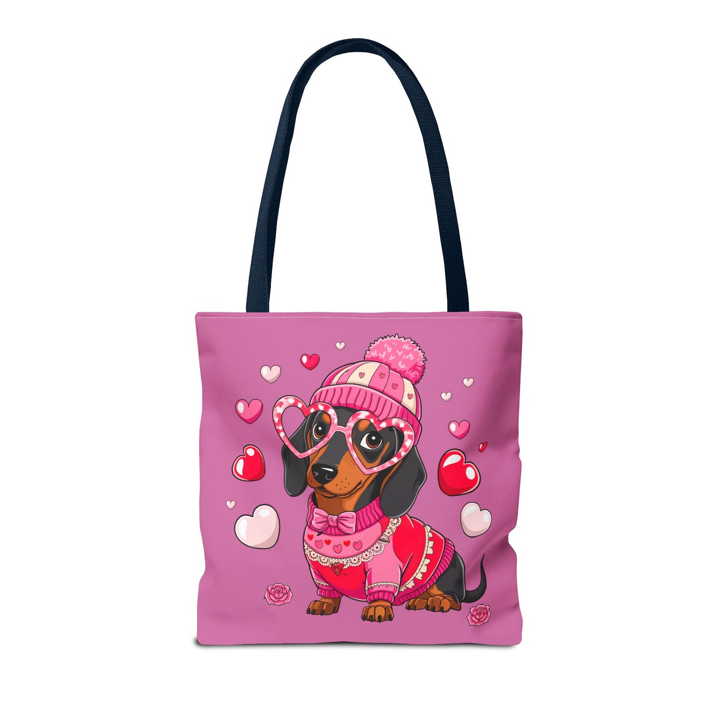 Princess Grace Adorable Dachshund Love Tote Bag Cute Dog Design for Pet Lovers