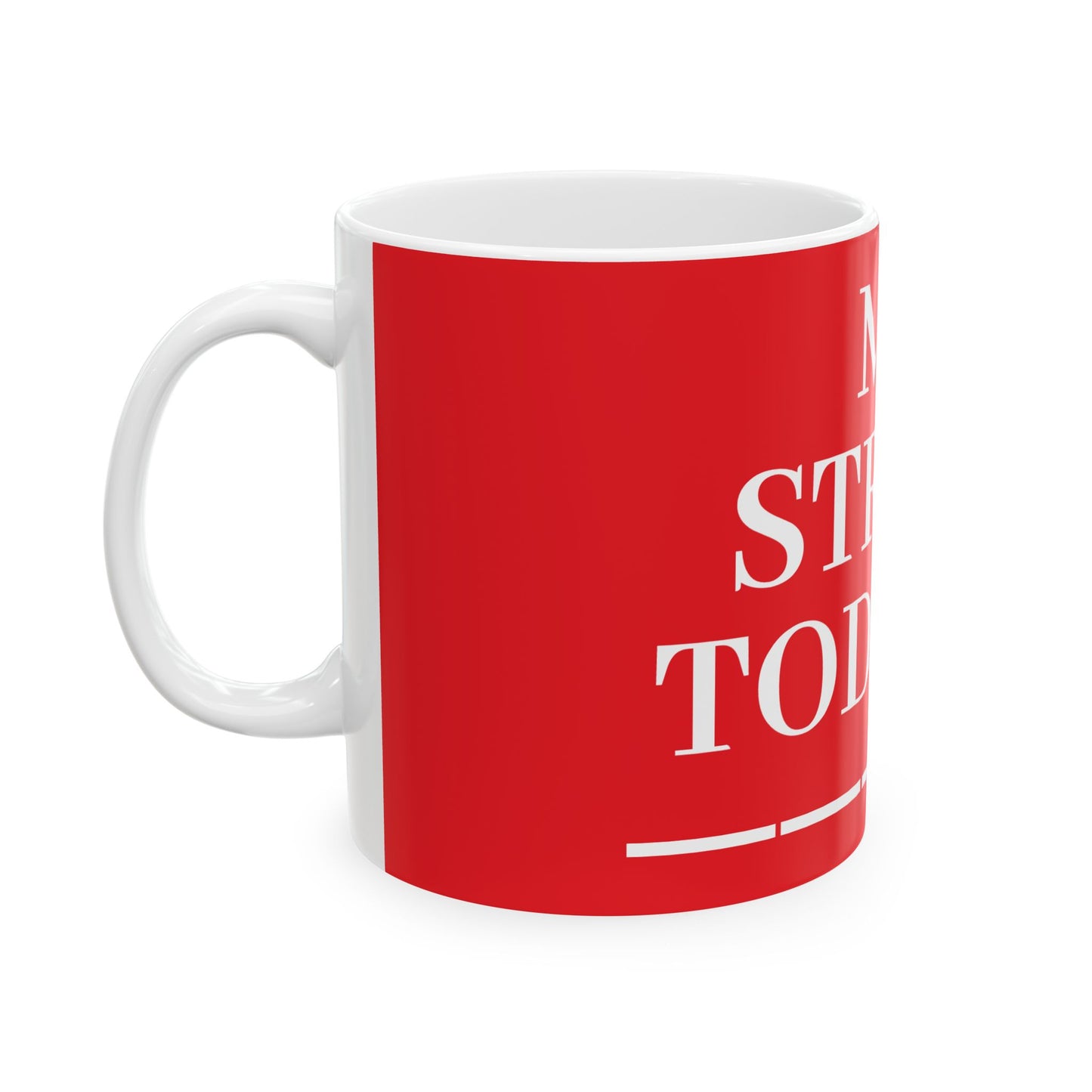 Princess Grace My Stress Level Ceramic Coffee Mug Fun Red Design Perfect Gift for Coffee Lovers