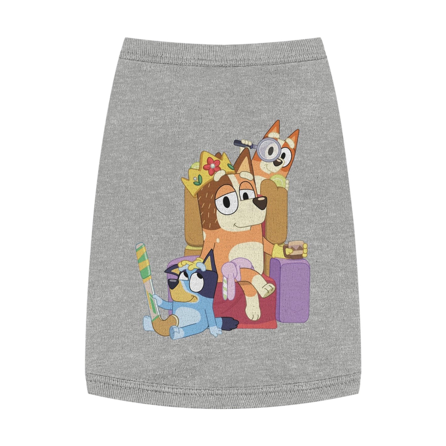 Princess Grace BLUEY Fun Pet Tank Top Adorable Cartoon Design for Your Furry Friend