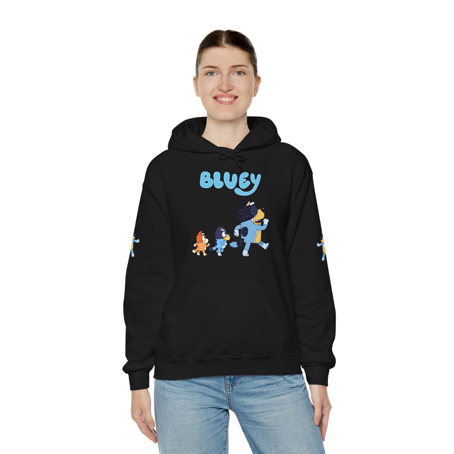 Princess Grace Bluey Unisex Hoodie Cozy Cartoon Sweatshirt for Kids & Adults