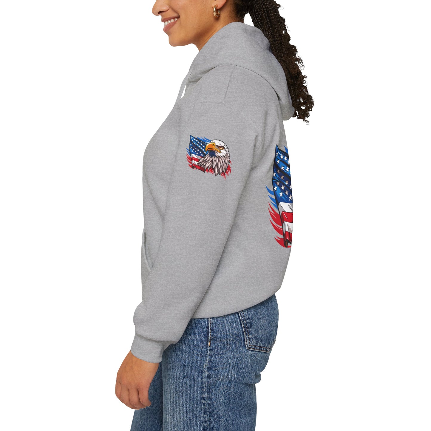 Princess Grace Patriotic Eagle Unisex Heavy Blend Hoodie