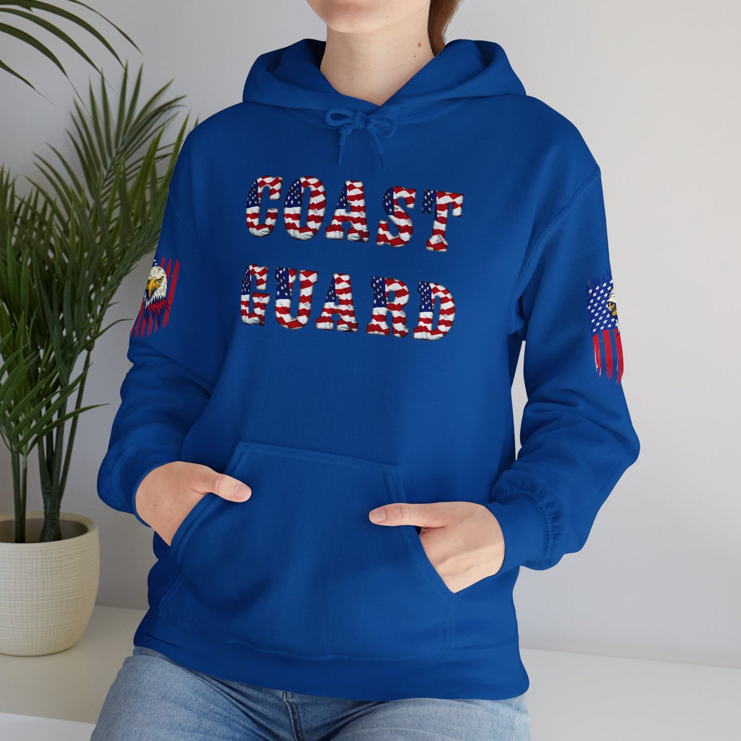 Princess Grace Patriotic Coast Guard Sweatshirt Unisex Heavy Blend Hoodie