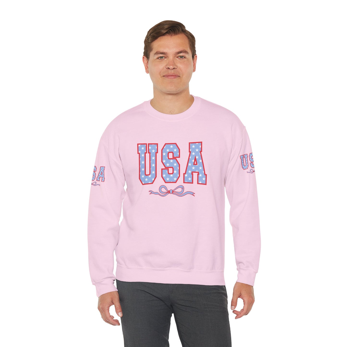 Princess Grace USA Patriotic Crewneck Sweatshirt for All Seasons