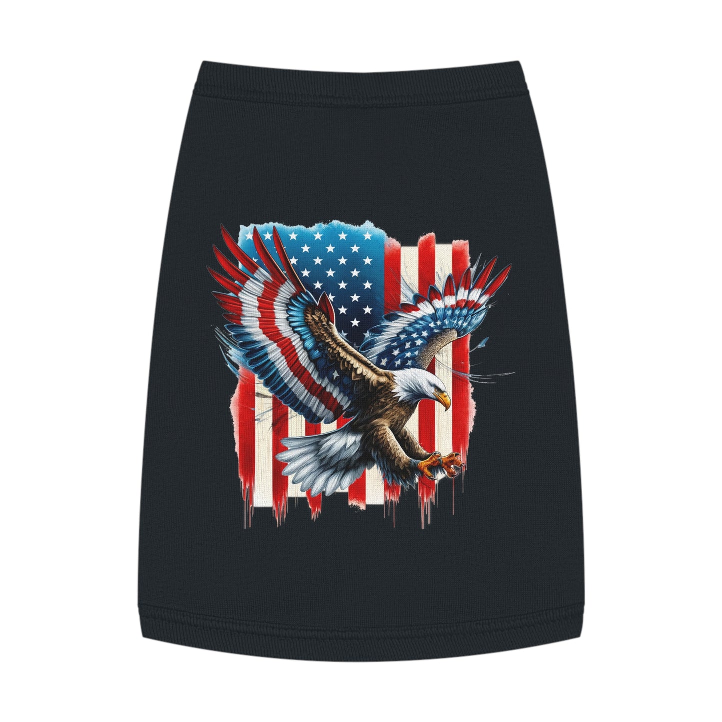 Princess Grace Patriotic Eagle Pet Tank Top Perfect for Celebrating Independence Day or Outdoor Adventures