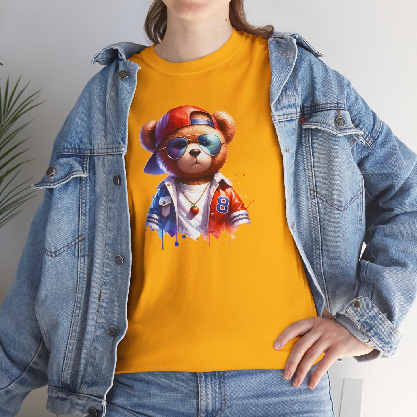 Princess Grace Cool Bear Graphic Unisex Heavy Cotton Tee