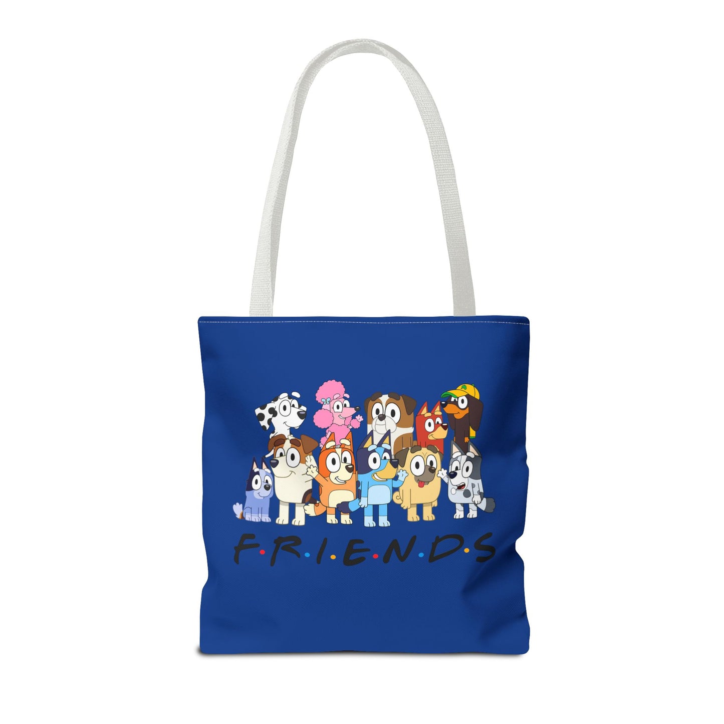 Princess Grace Bluey F.R.I.E.N.D.S. Cartoon Dog Tote Bag Fun & Playful Accessory for Dog Lovers