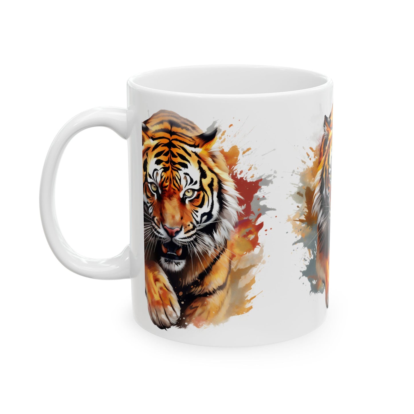 Princess Grace Fierce Tiger Ceramic Mug 11oz & 15oz Coffee Cup for Animal Lovers