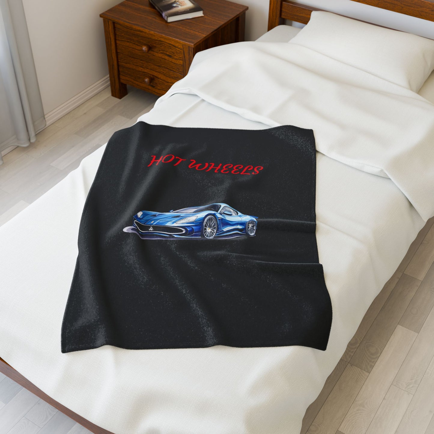 Princess Grace Hot Wheels Velveteen Plush Blanket Soft Throw for Car Enthusiasts