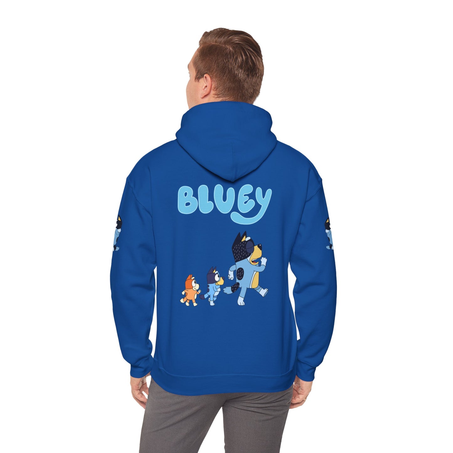 Princess Grace Bluey Unisex Hoodie Cozy Cartoon Sweatshirt for Kids & Adults