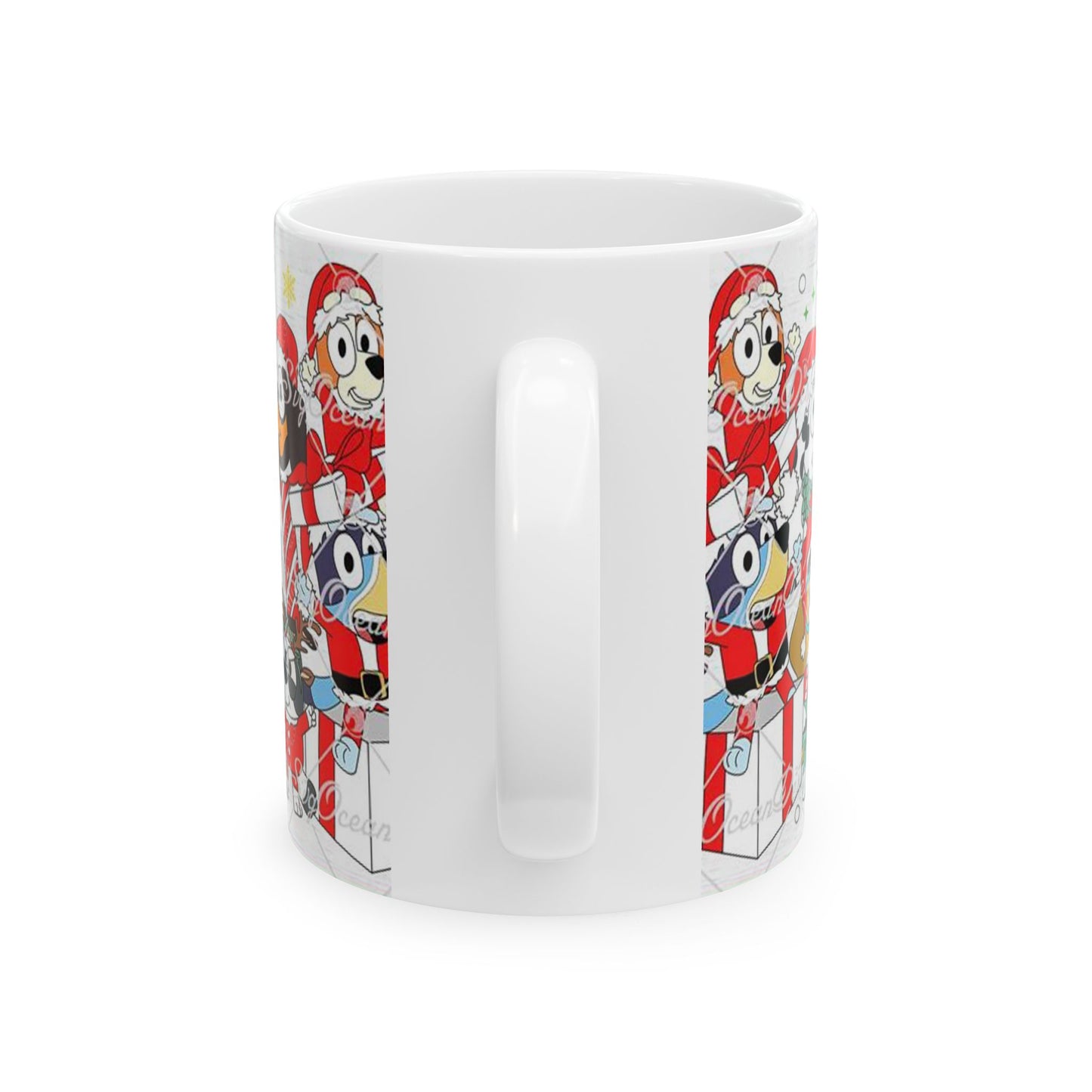 Princess Grace Festive Dog Themed Ceramic Mug Perfect Holiday Gift