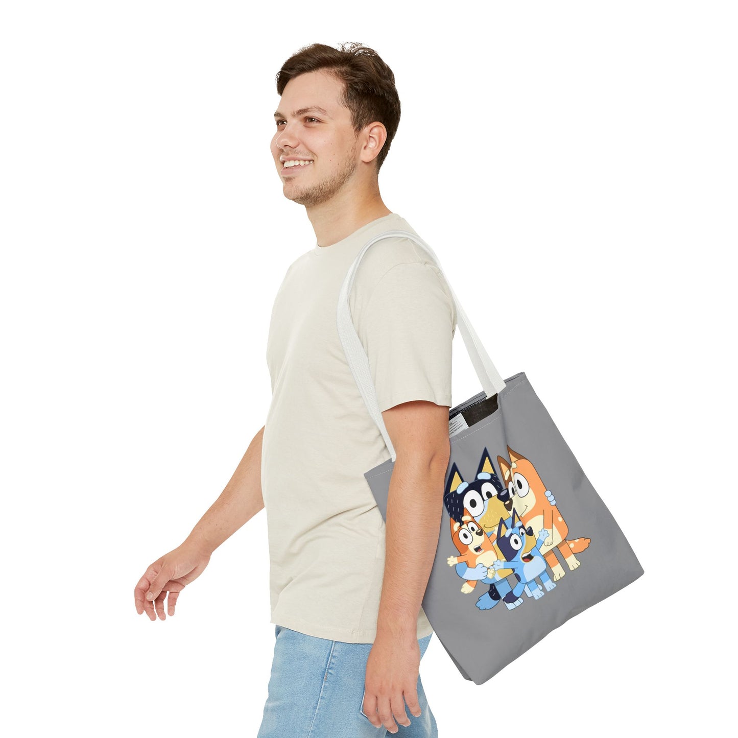 Princess Grace Cute Family Dogs Tote Bag Perfect for Dog Lovers and Kids Activities