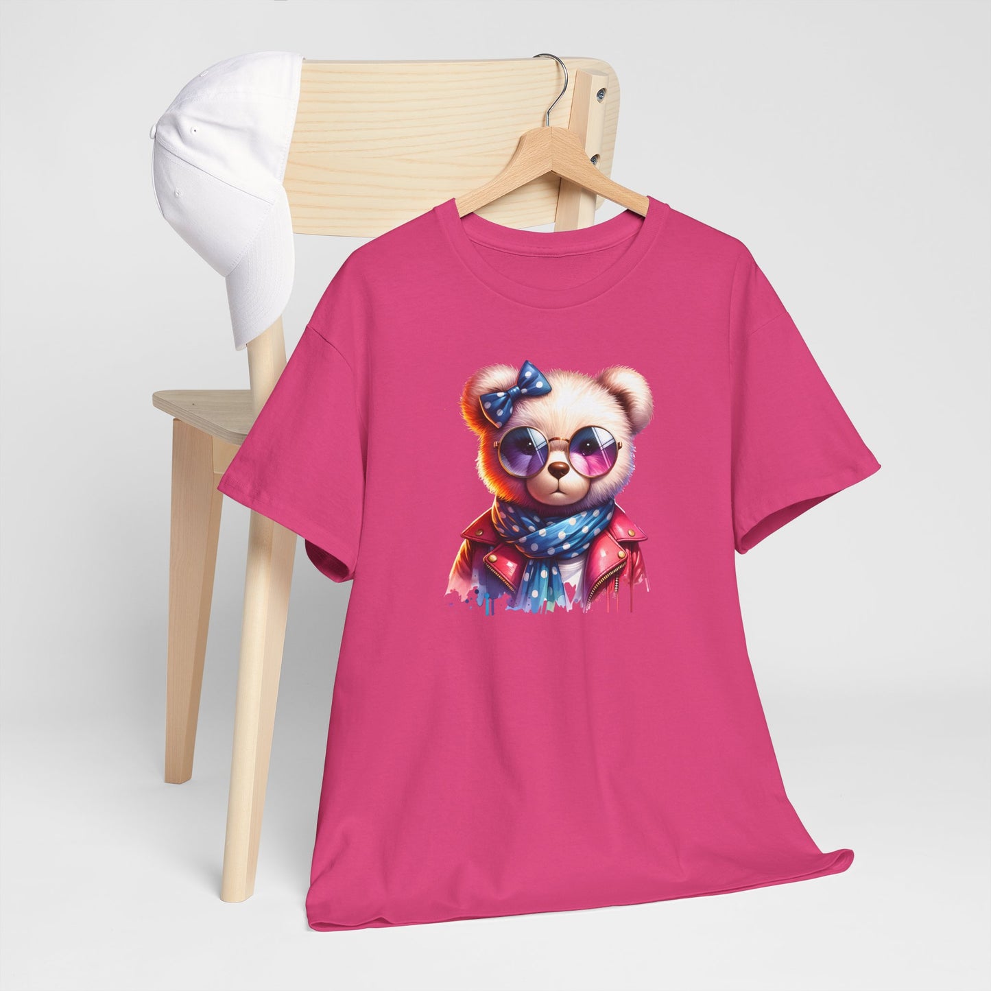 Princess Grace Cool Bear Graphic Unisex Heavy Cotton Tee Stylish & Fun for All