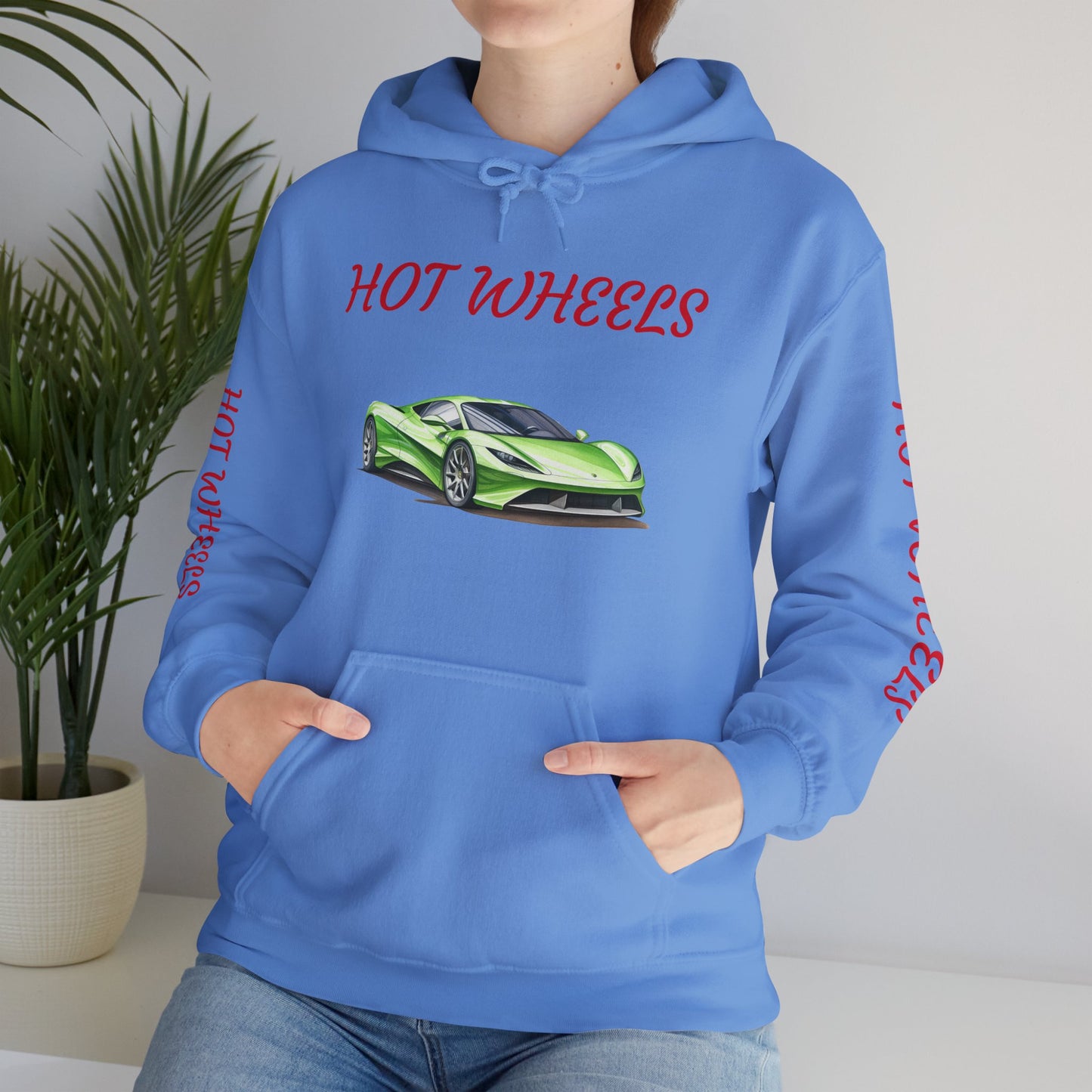 Princess Grace Hot Wheels Unisex Hooded Sweatshirt Vibrant Automotive Design