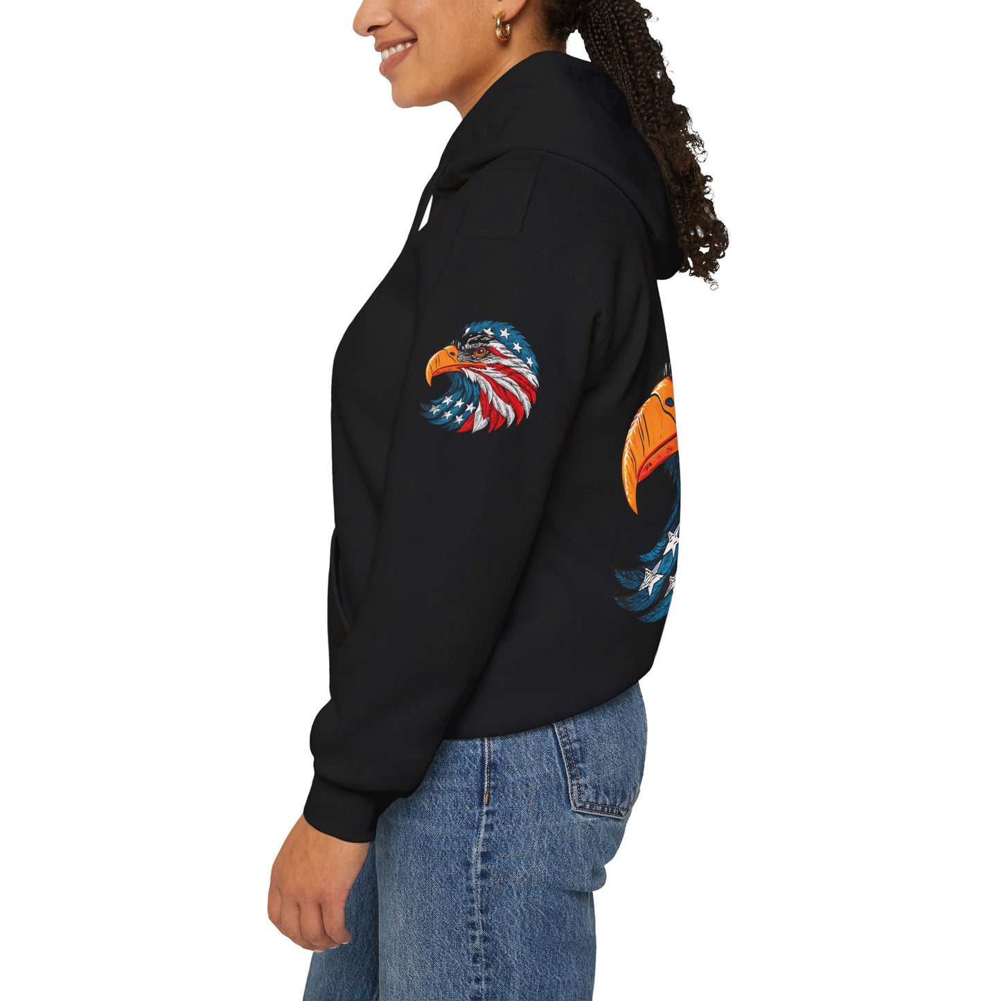 Princess Grace Patriotic Eagle Hoodie Unisex Heavy Blend Sweatshirt