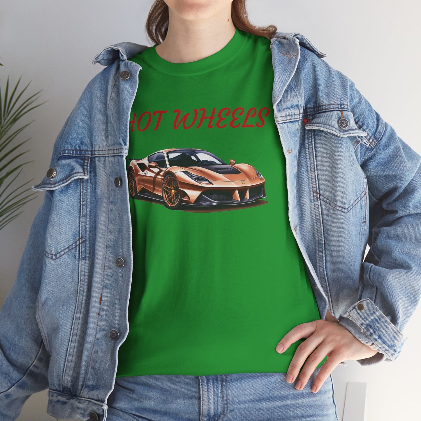 Princess Grace Hot Wheels Unisex Heavy Cotton Tee Retro Car Graphic T-Shirt for Automotive Enthusiasts