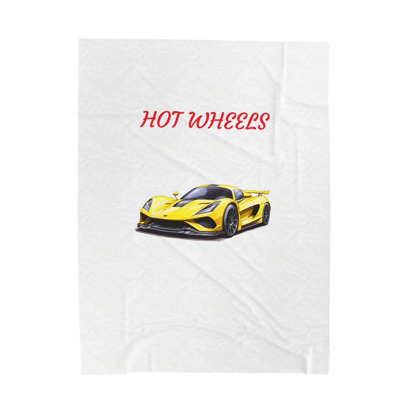 Princess Grace Hot Wheels Velveteen Plush Blanket Cozy Car Lovers Gift