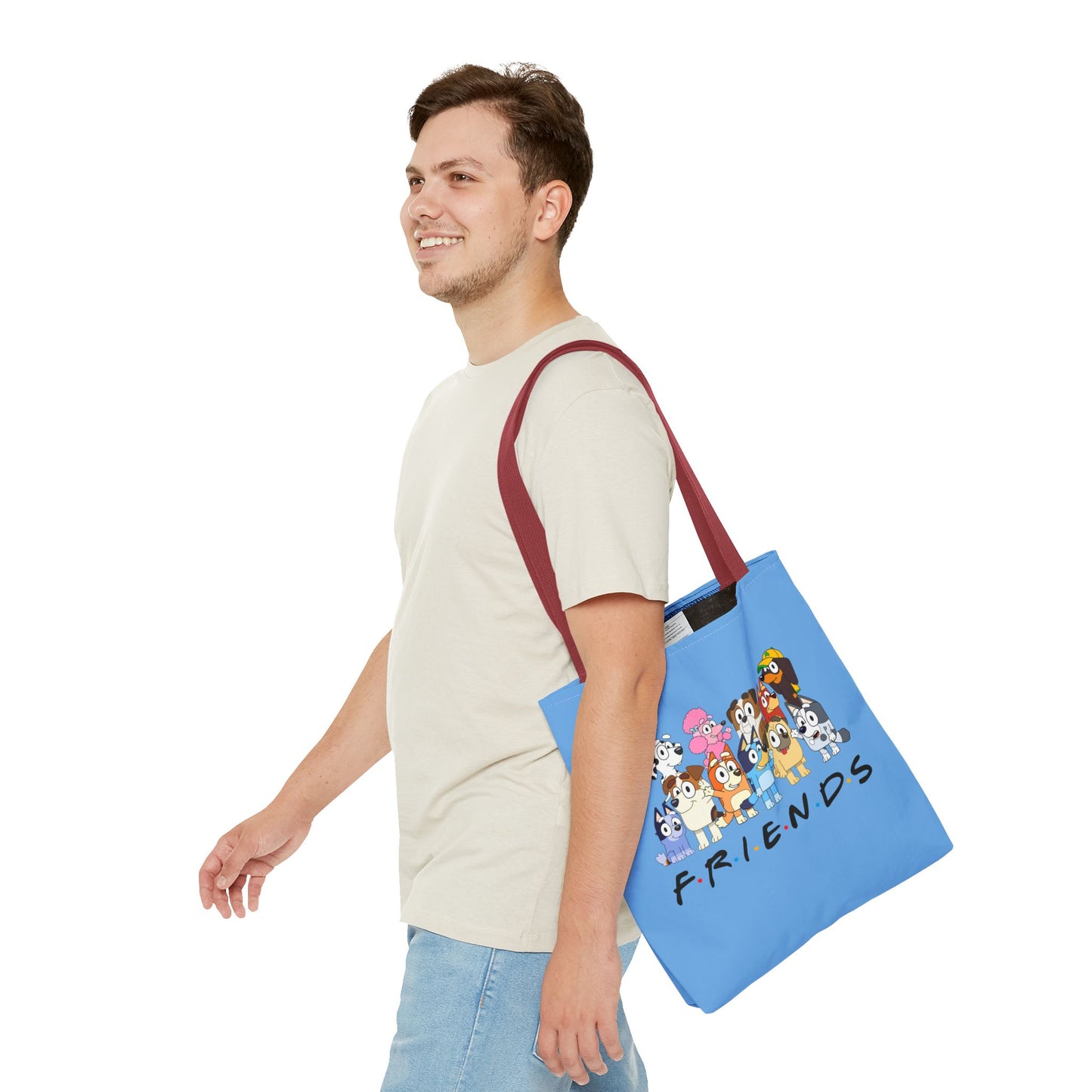 Princess Grace Bluey Cute Cartoon Friends Tote Bag Perfect for Animal Lovers