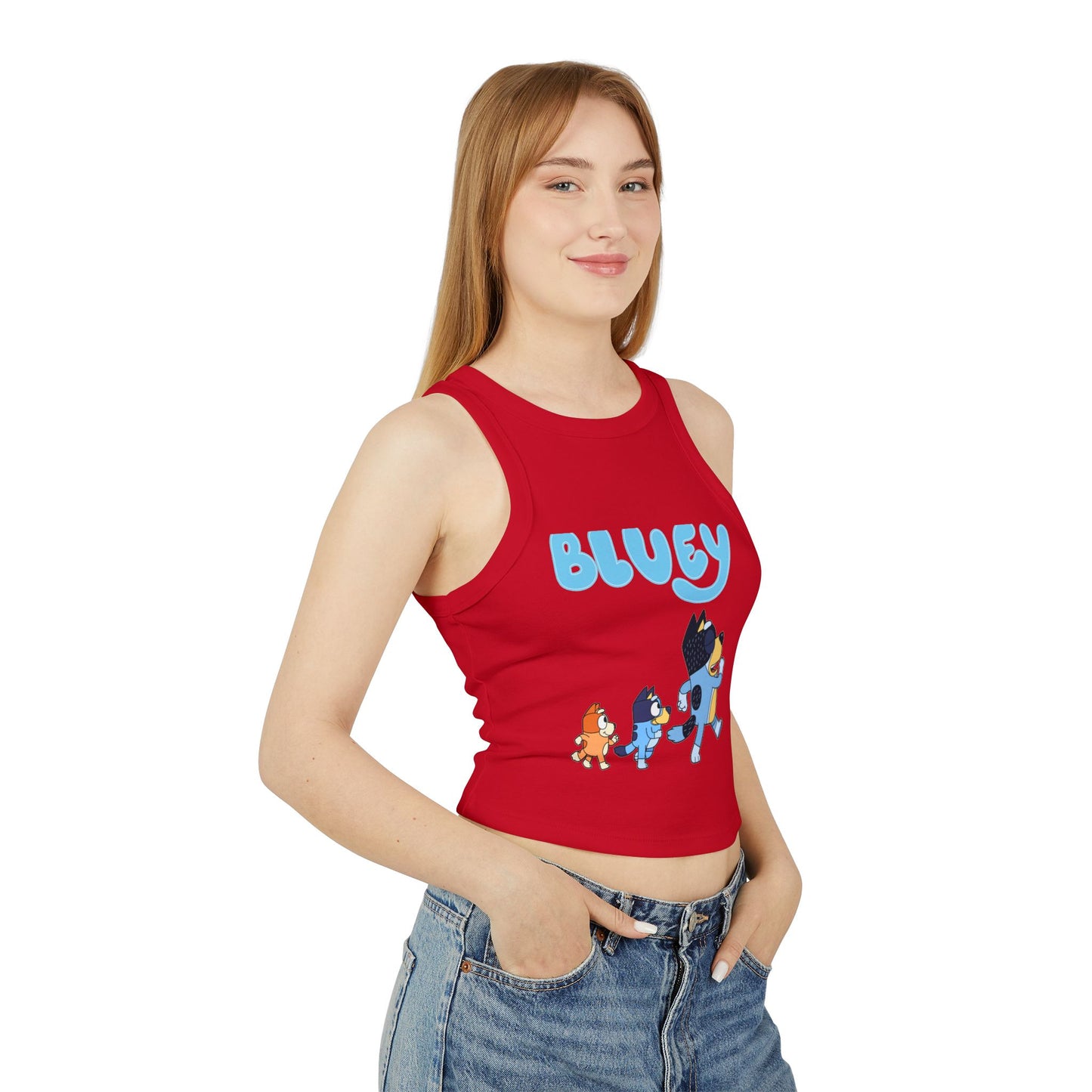 Princess Grace Bluey Kids Racer Tank Top Fun Cartoon Style for Playtime and Summer