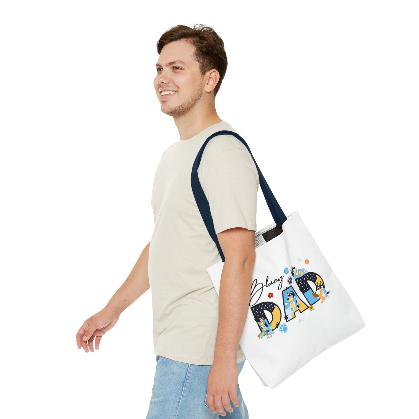 Princess Grace Bluey Dad Tote Bag Fun & Playful Accessory for Dog Lovers