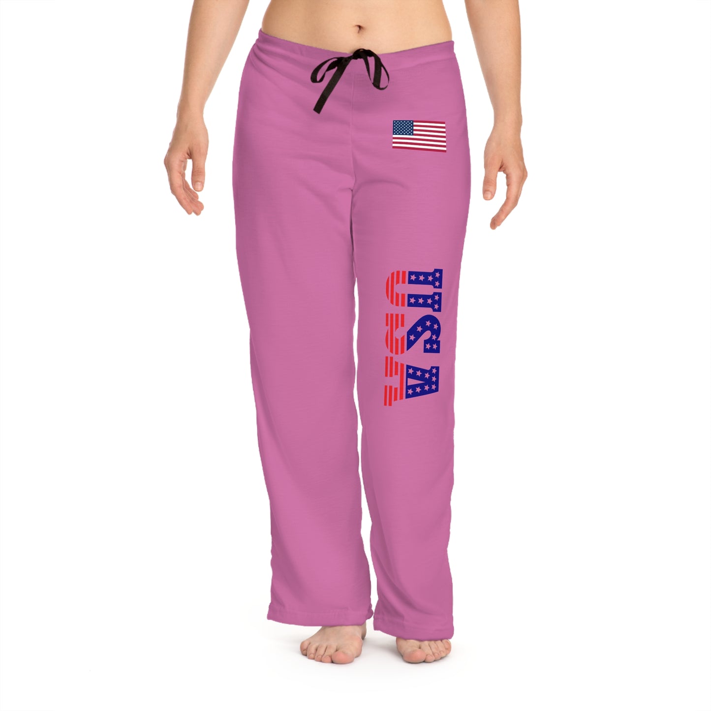 Princess Grace Patriotic Pajama Pants USA Flag Design Comfortable Sleepwear