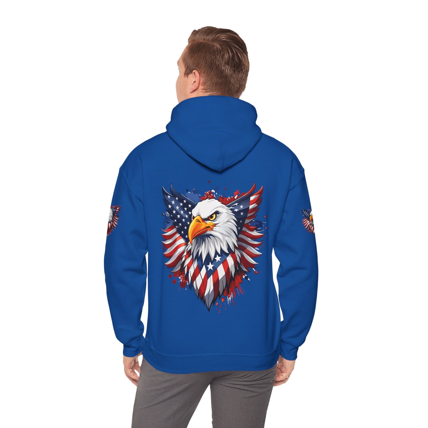Princess Grace Patriotic Eagle Hoodie Unisex Heavy Blend Hooded Sweatshirt