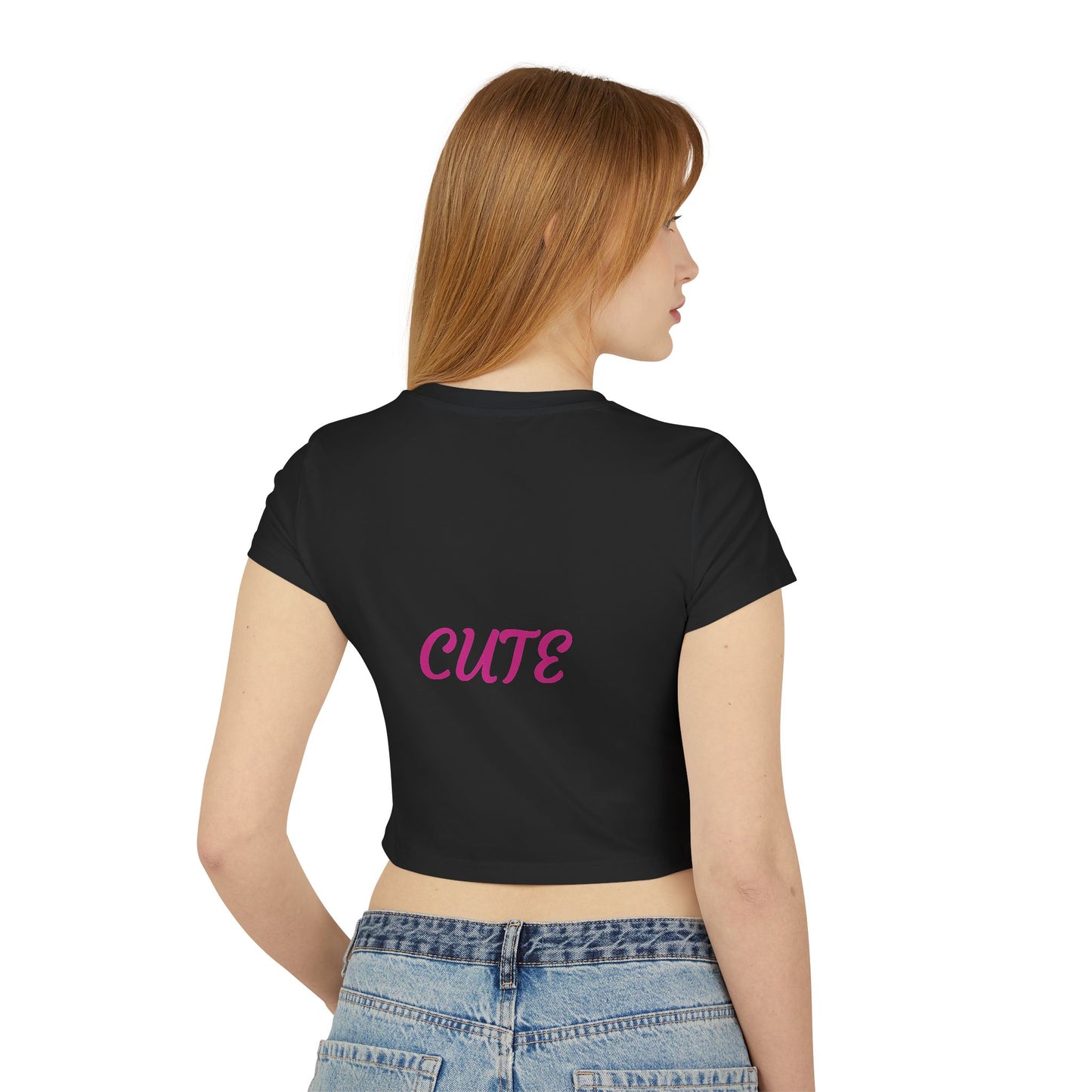 Princess Grace Cute Tiger Women's Baby Tee Playful and Stylish Top for Animal Lovers