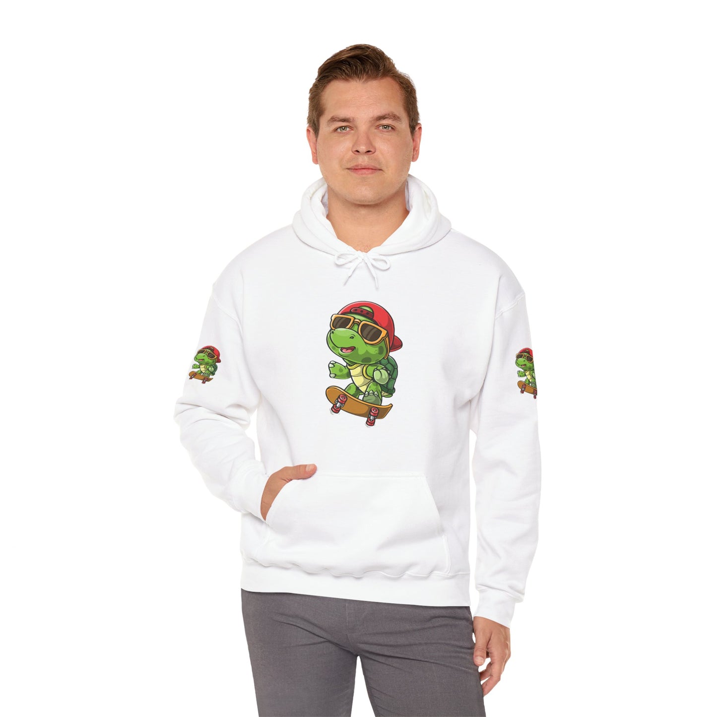 Princess Grace Cool Skateboarding Turtle Unisex Hoodie Fun and Stylish