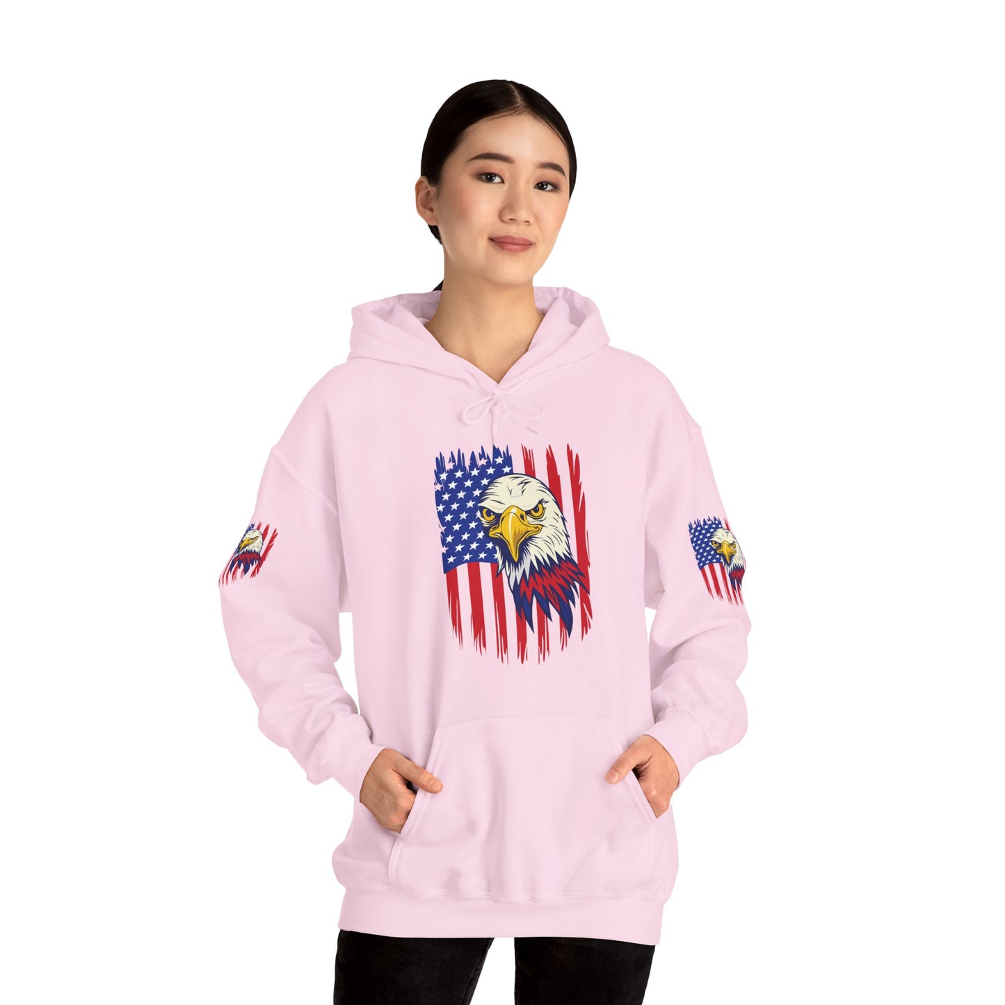 Princess Grace Patriotic Eagle Unisex Heavy Blend Hoodie