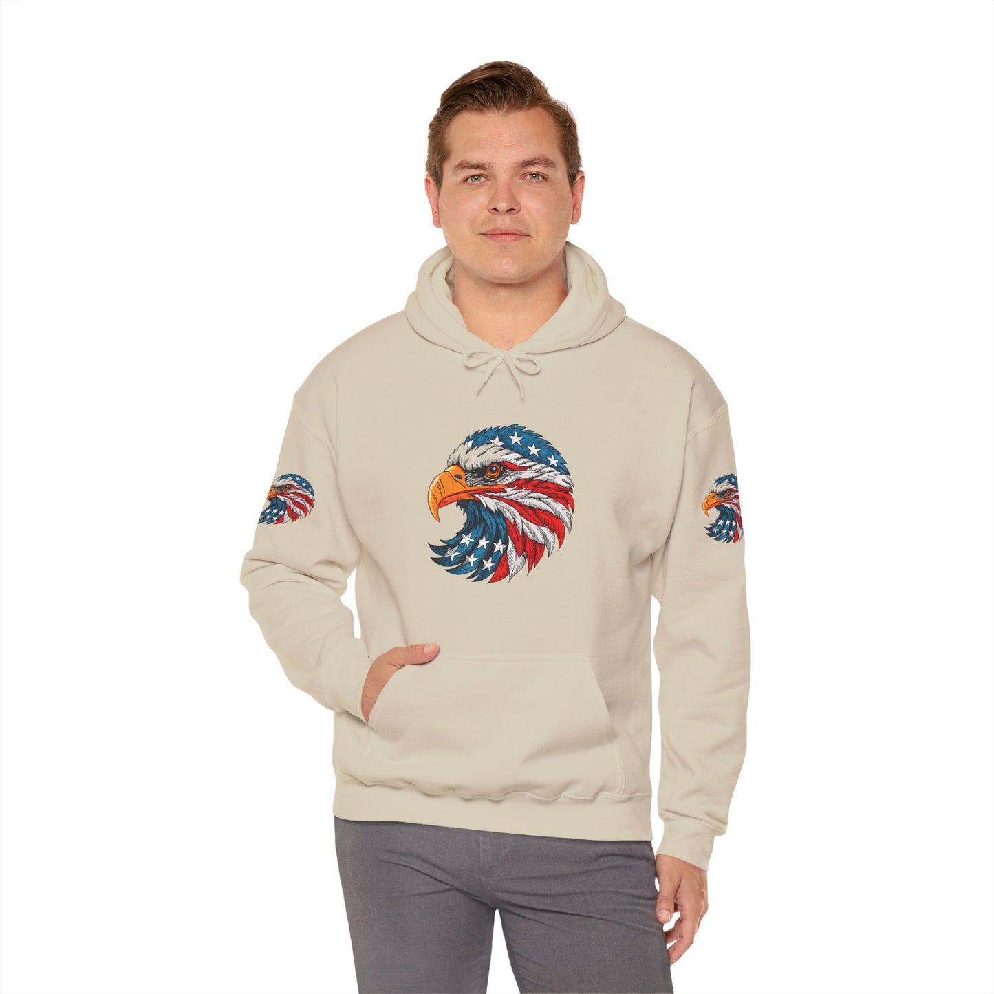 Princess Grace Patriotic Eagle Hoodie Unisex Heavy Blend Sweatshirt