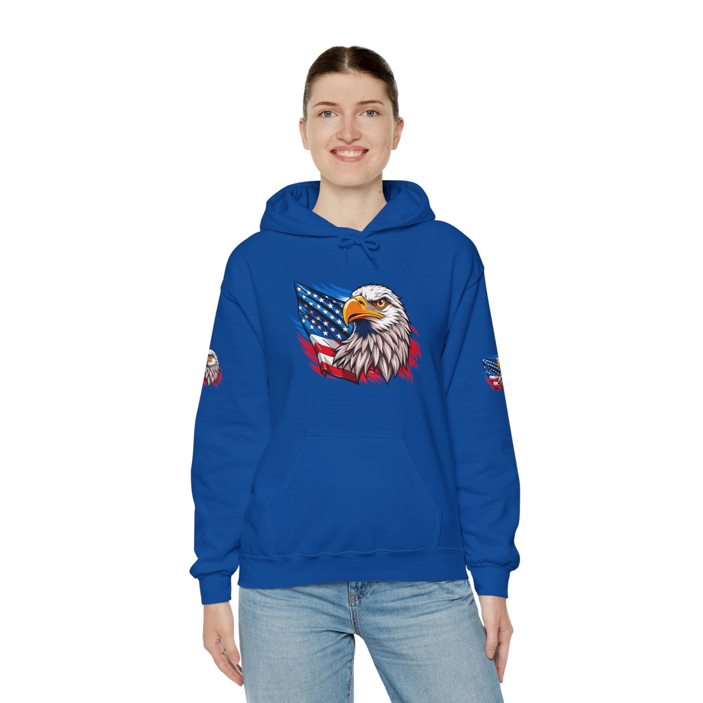 Princess Grace Patriotic Eagle Unisex Heavy Blend Hoodie