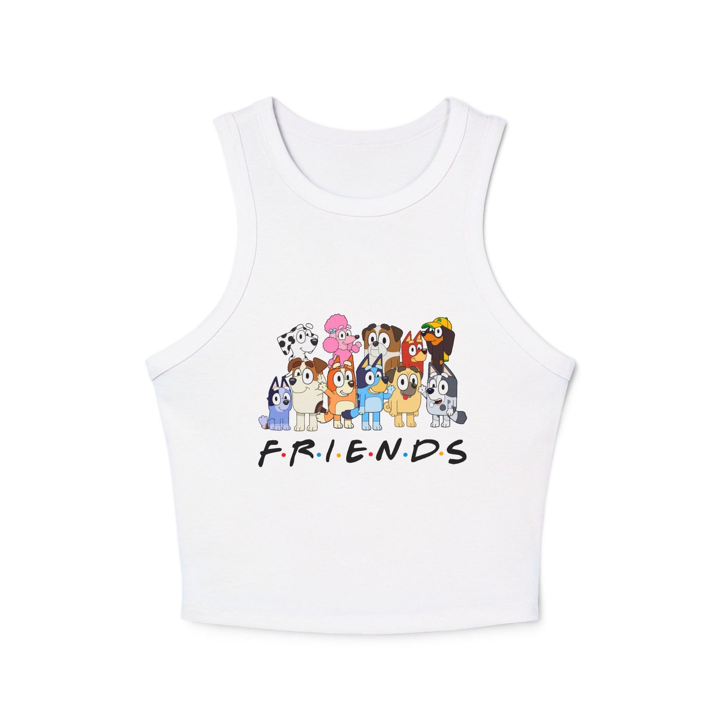 Princess Grace Bluey Friends Cartoon Racer Tank Top Cute Bluey Design