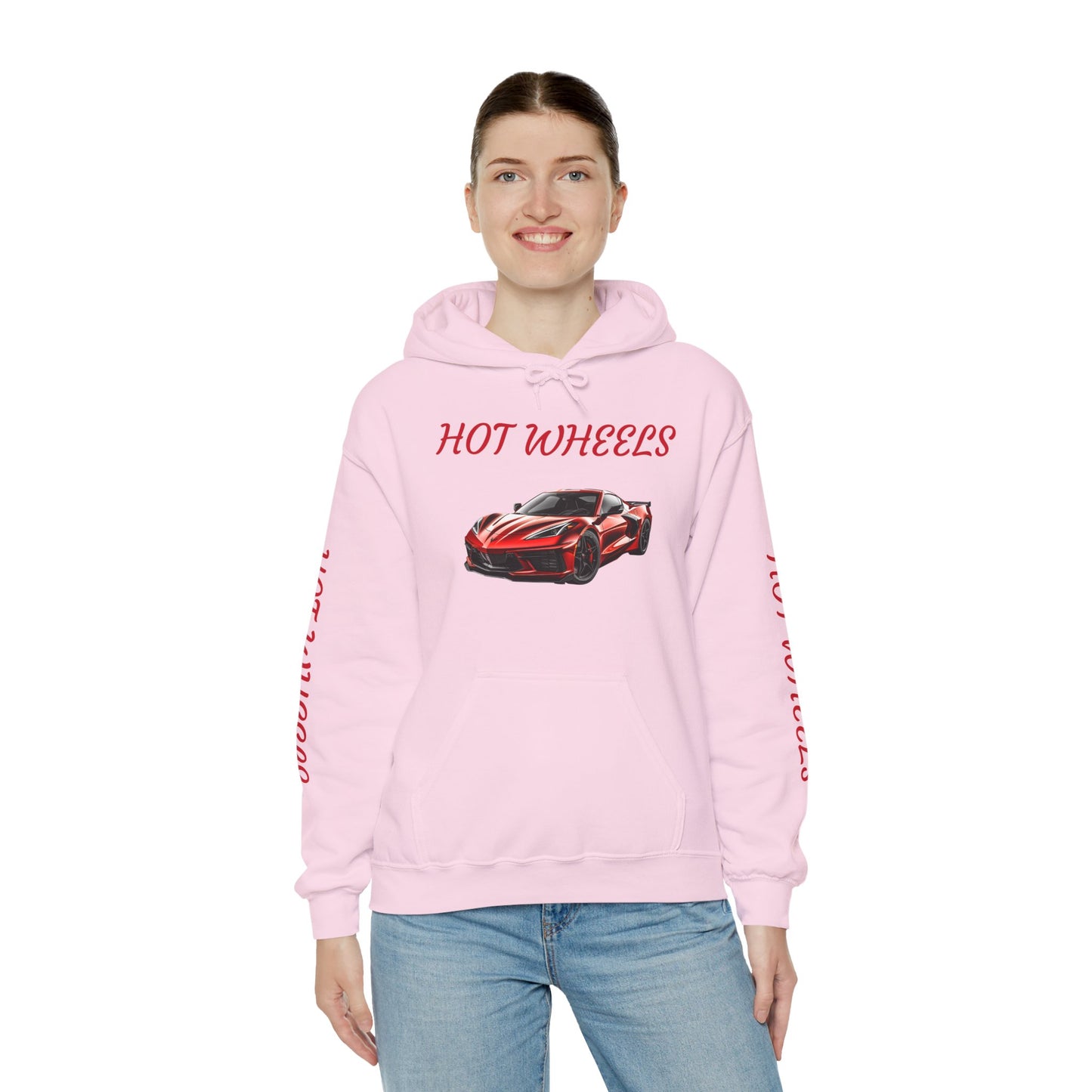 Princess Grace Hot Wheels Unisex Hooded Sweatshirt Stylish Car Graphic Sweatshirt for Car Enthusiasts