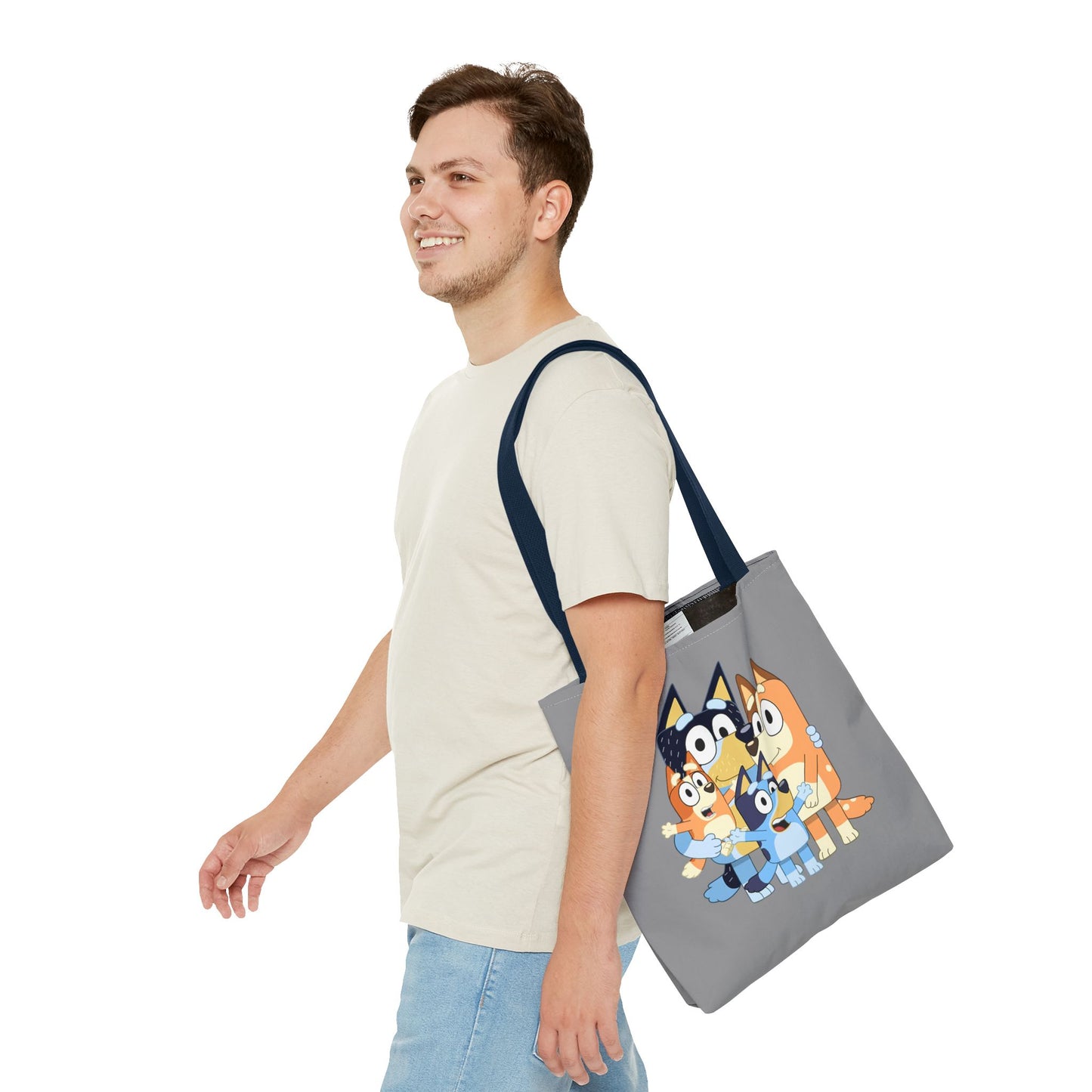 Princess Grace Cute Family Dogs Tote Bag Perfect for Dog Lovers and Kids Activities
