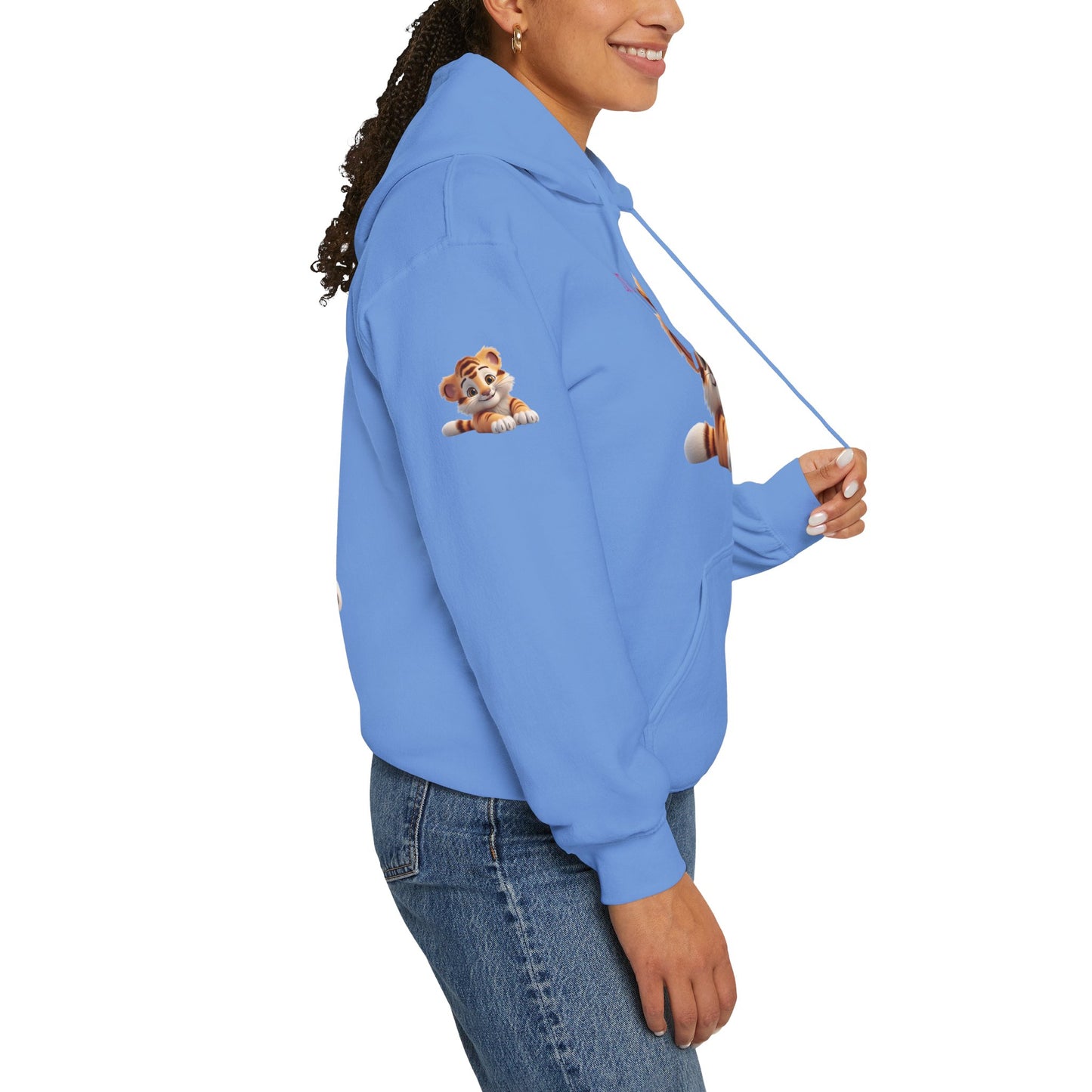 Princess Grace Cute Tiger Design Unisex Heavy Blend Hooded Sweatshirt